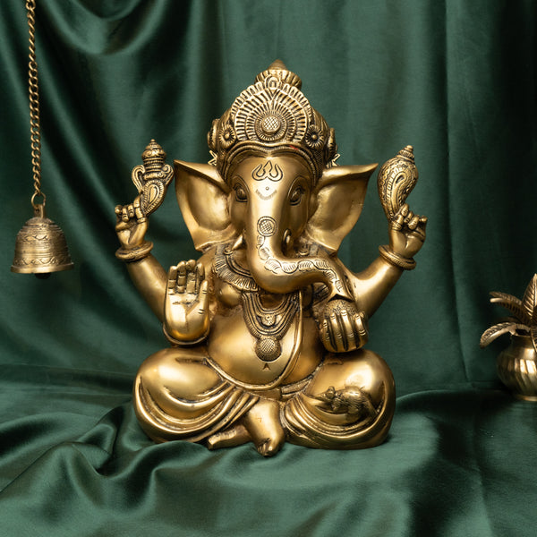 Brass Ganesha Statue
